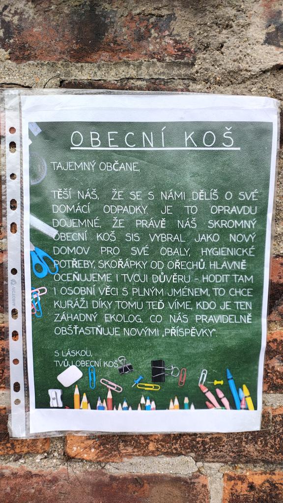 Obecní koš detail